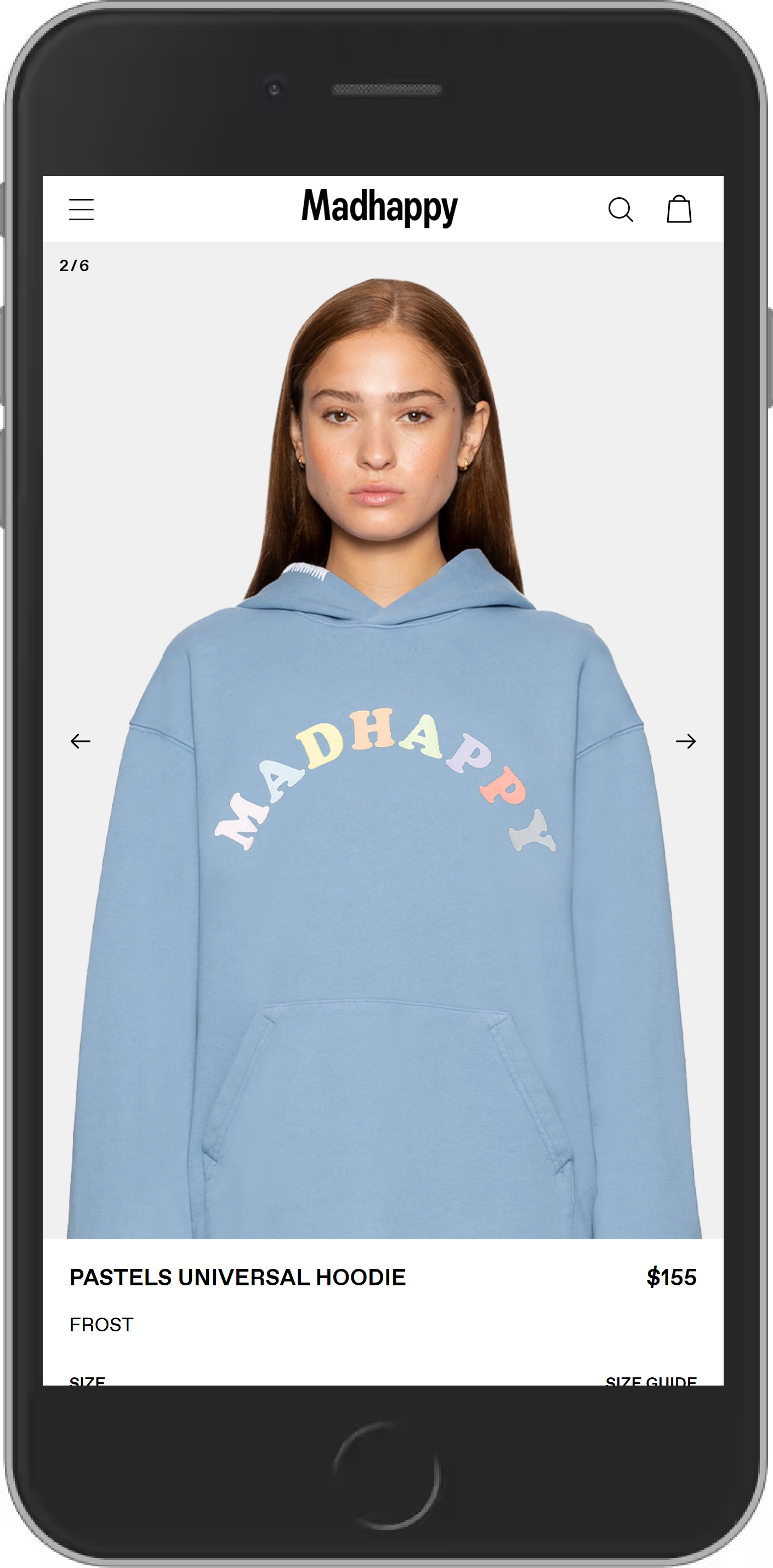 Product Page Example (PDP) - Mobile